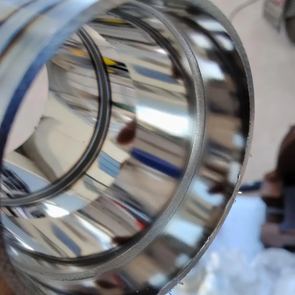Pengelasan pipa makanan bersih stainless steel